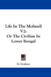 Cover of: Life In The Mofussil V2 by G. Graham, G. Graham