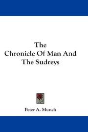 Cover of: The Chronicle Of Man And The Sudreys by Peter A. Munch