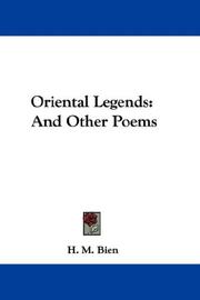 Cover of: Oriental Legends by H. M. Bien, H. M. Bien