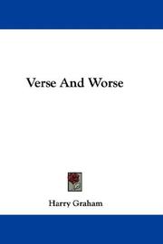 Cover of: Verse And Worse by Harry Graham