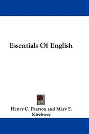 Cover of: Essentials Of English