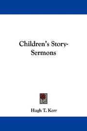 Cover of: Children's Story-Sermons