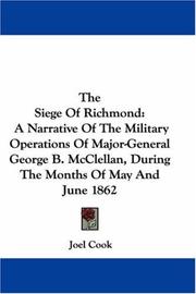 Cover of: The Siege Of Richmond by Joel Cook