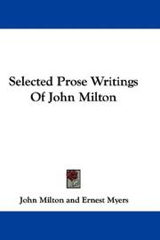 Selected Prose Writings Of John Milton