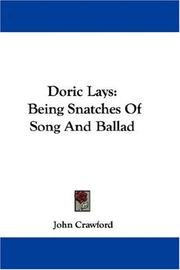 Cover of: Doric Lays by John Crawford, John Crawford