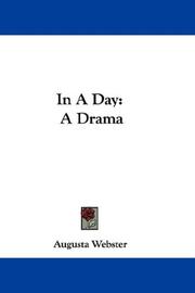 Cover of: In A Day: A Drama