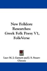 Front cover of New Folklore Researches by Unknown