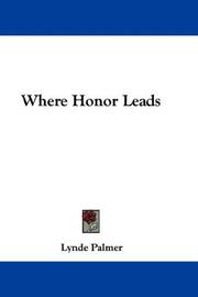 Cover of: Where Honor Leads