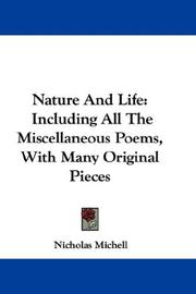 Cover of: Nature And Life: Including All The Miscellaneous Poems, With Many Original Pieces