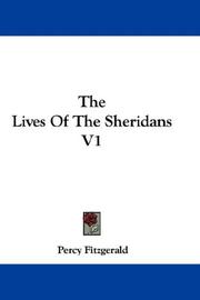 Cover of: The Lives Of The Sheridans V1 by Percy Fitzgerald