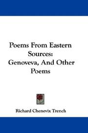 Cover of: Poems From Eastern Sources: Genoveva, And Other Poems