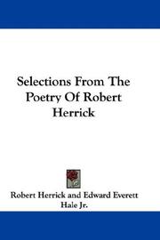 Cover of: Selections From The Poetry Of Robert Herrick