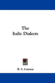 The Italic Dialects by R. S. Conway