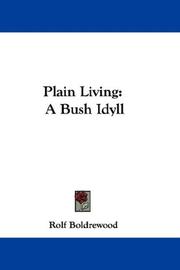 Cover of: Plain Living by Rolf Boldrewood, Rolf Boldrewood