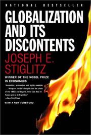 Cover of: Globalization and its discontents by Joseph E. Stiglitz