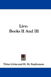 Cover of: Livy by Titus Livius