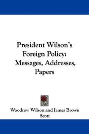 Cover of: President Wilson