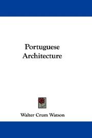 Cover of: Portuguese Architecture