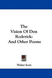 Cover of: The Vision Of Don Roderick by Sir Walter Scott