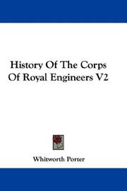 Cover of: History Of The Corps Of Royal Engineers V2