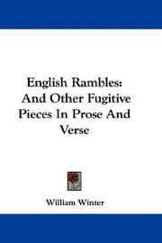 Cover of: English Rambles | William Winter
