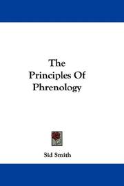 Cover of: The Principles Of Phrenology