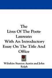 Cover of: The Lives Of The Poets-Laureate | Wiltshire Stanton Austin