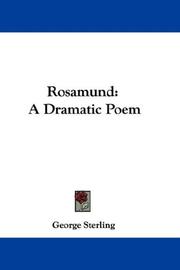 Cover of: Rosamund | George Sterling