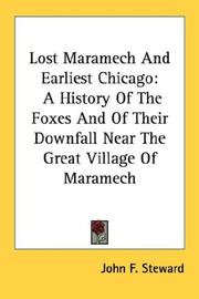 Cover of: Lost Maramech And Earliest Chicago | John F. Stewart