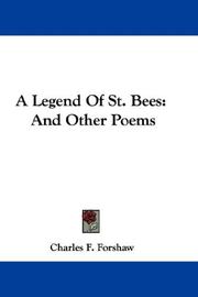 Cover of: A Legend Of St. Bees by Charles F. Forshaw, Charles F. Forshaw