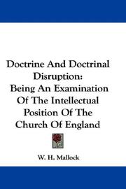 Cover of: Doctrine And Doctrinal Disruption by W. H. Mallock