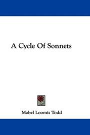 Cover of: A Cycle Of Sonnets