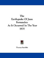 The earthquake of Juan Fernandez by Thomas Sutcliffe