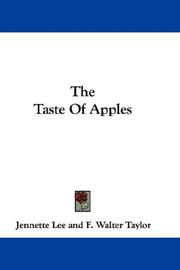 Cover of: The Taste Of Apples by Jennette Lee