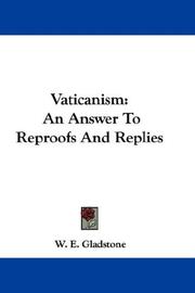 Cover of: Vaticanism by William Ewart Gladstone