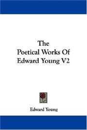 Cover of: The Poetical Works Of Edward Young V2