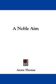 Cover of: A Noble Aim