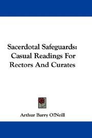 Cover of: Sacerdotal Safeguards: Casual Readings For Rectors And Curates