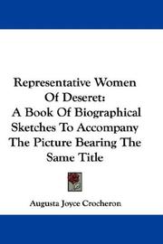 Cover of: Representative Women Of Deseret | Augusta Joyce Crocheron