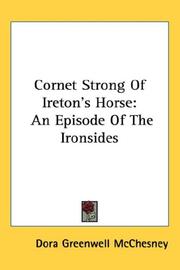 Cover of: Cornet Strong Of Ireton's Horse by Dora Greenwell McChesney