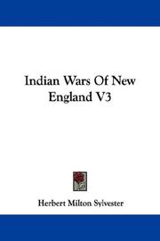 Cover of: Indian Wars Of New England V3