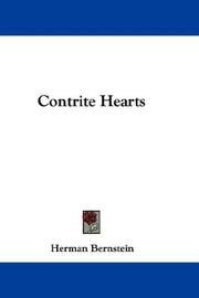 Cover of: Contrite Hearts by Herman Bernstein, Herman Bernstein