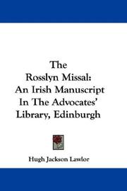 The Rosslyn Missal by Hugh Jackson Lawlor