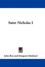 Cover of: Saint Nicholas I by Jules Roy