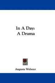 Cover of: In A Day by Augusta Webster