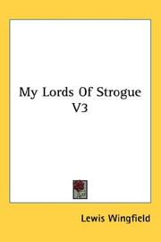 Cover of: My Lords Of Strogue V3