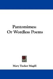 Cover of: Pantomimes by Mary Tucker Magill