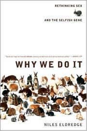 Cover of: Why We Do It by Niles Eldredge