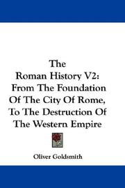 Cover of: The Roman History V2 by Oliver Goldsmith