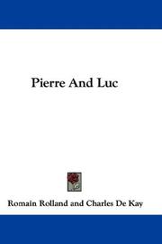 Cover of: Pierre And Luc